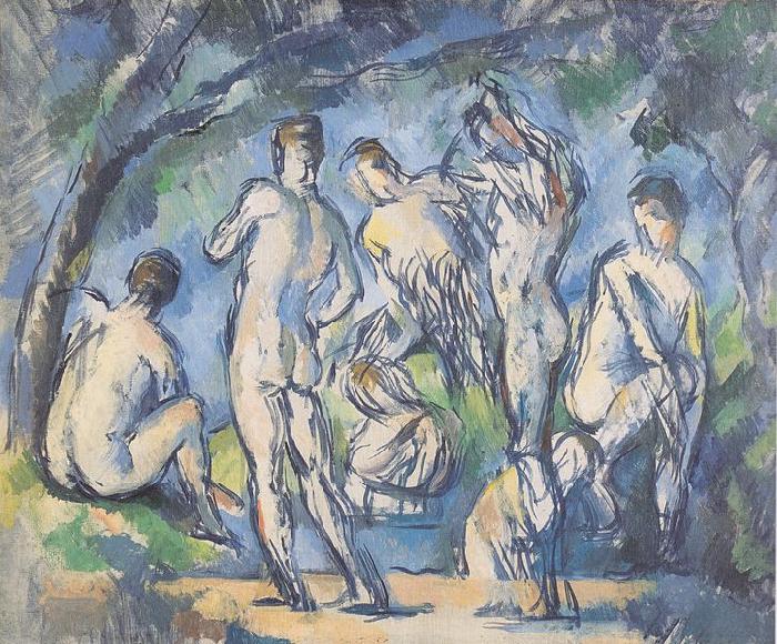 Paul Cezanne Sept Baigneurs oil painting image
